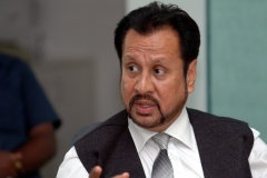 Abbas Kazmi as the lawyer for Amir Ajmal Qasab, During intreview at Midday office ,Parel on 24/04/09  PIC BY / BIPIN KOKATE